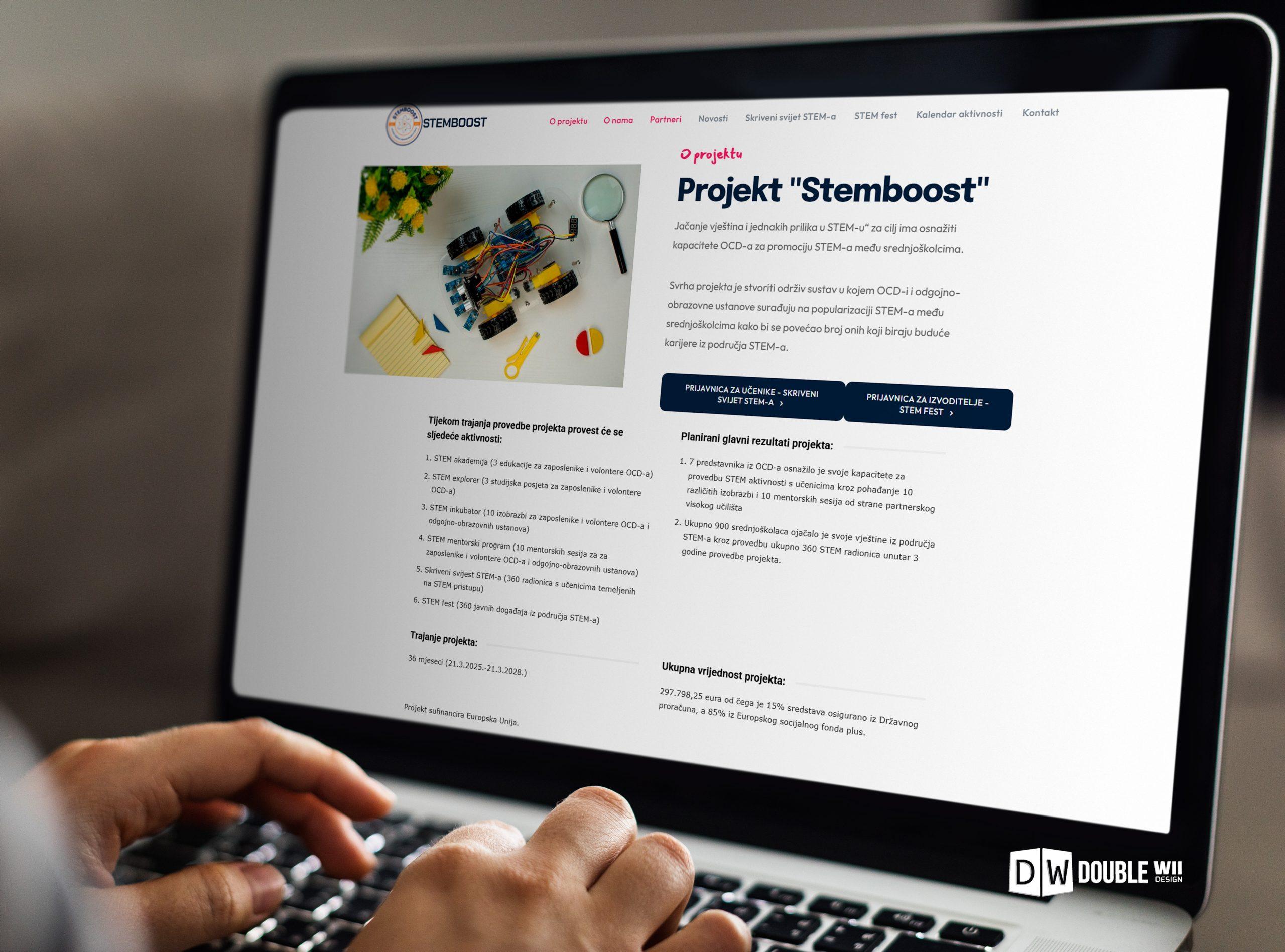 Stemboost.eu – web stranica